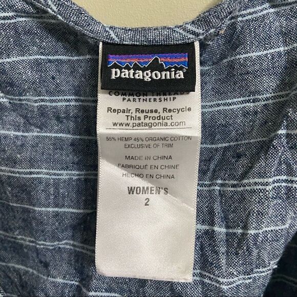 đť…şpatagonia Sz 2 Hemp Wrap Sleeveless Dress - Picture 4 of 6